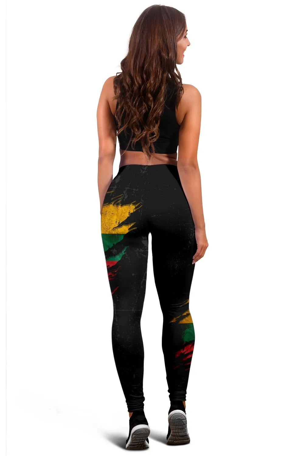 Lithuania in Me Women's Leggings - Special Grunge Style RLT6