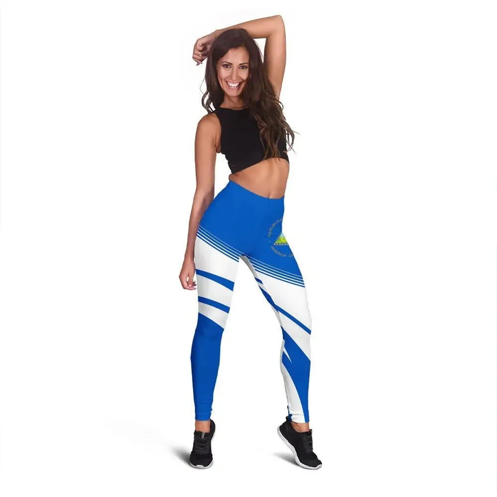 Nicaragua Coat Of Arms Leggings Cricket RLT8