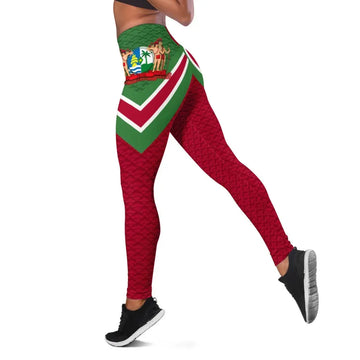 Suriname Leggings Suriname Coat Of Arms and Flag Color RLT7