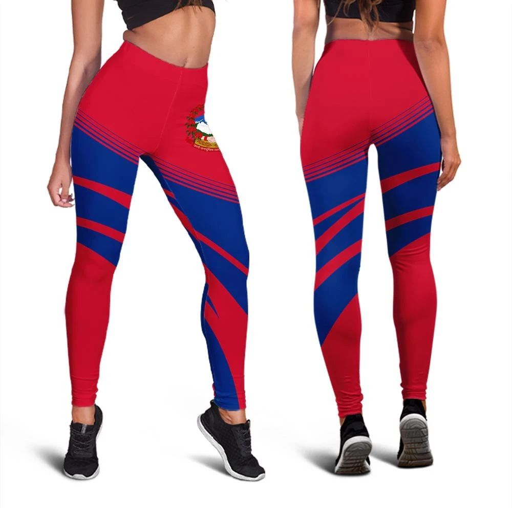 Nepal Coat Of Arms Leggings Cricket RLT7