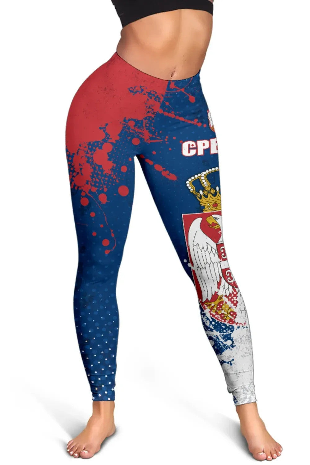 Serbia Leggings The Great Serbia Serbian Language RLT7