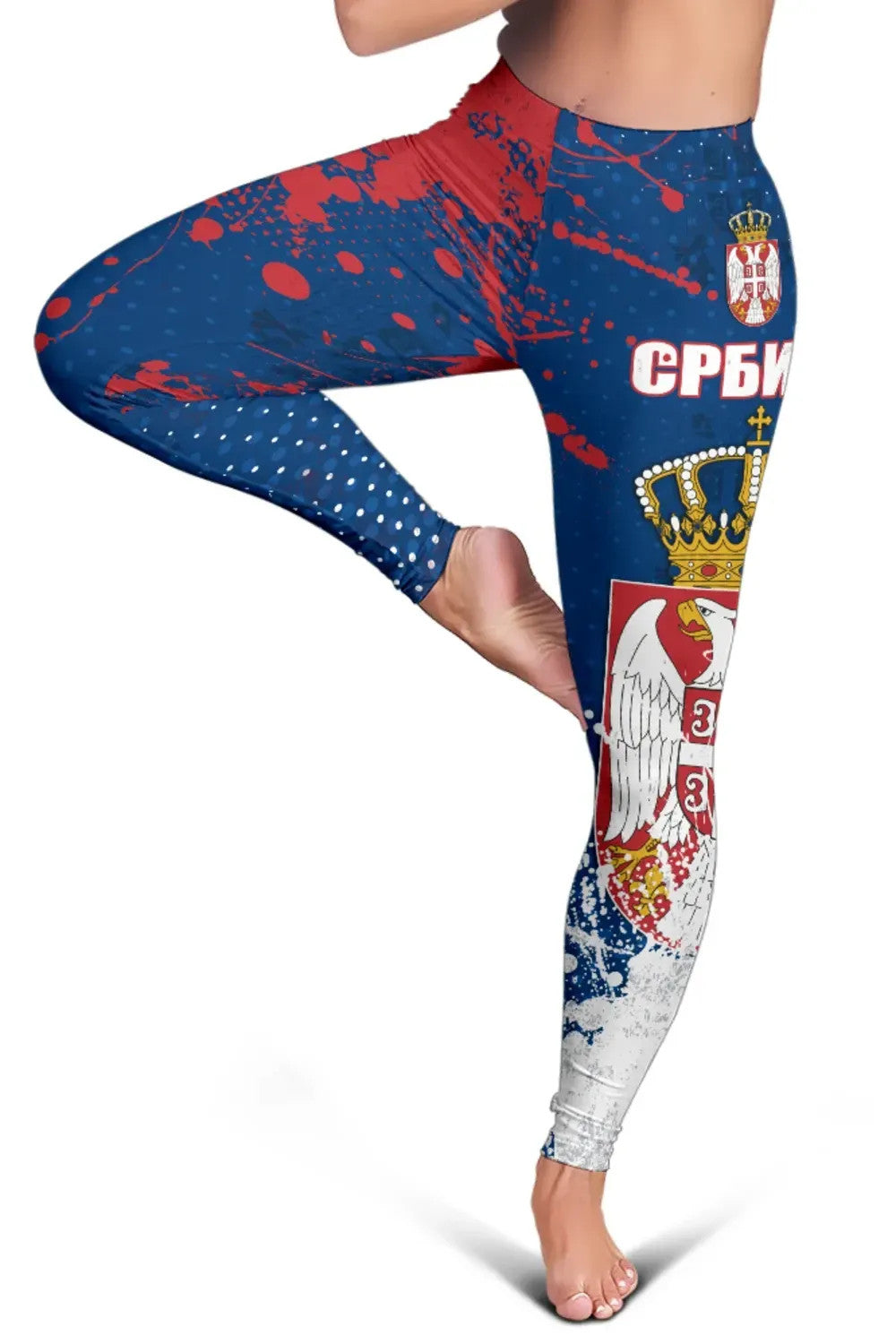 Serbia Leggings The Great Serbia Serbian Language RLT7