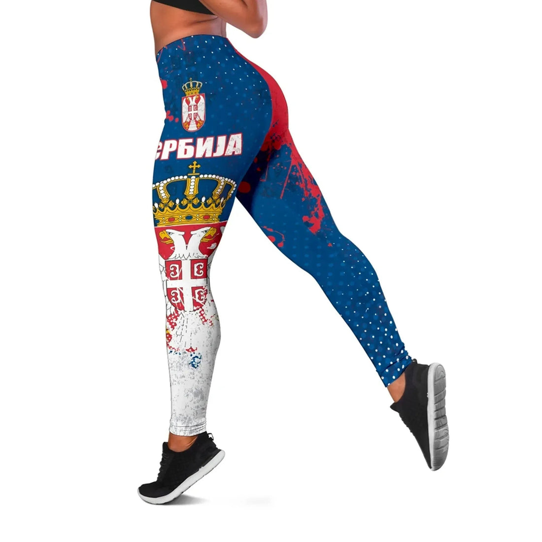 Serbia Leggings The Great Serbia Serbian Language RLT7