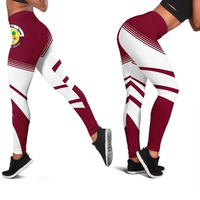 Qatar Coat Of Arms Leggings Cricket RLT12