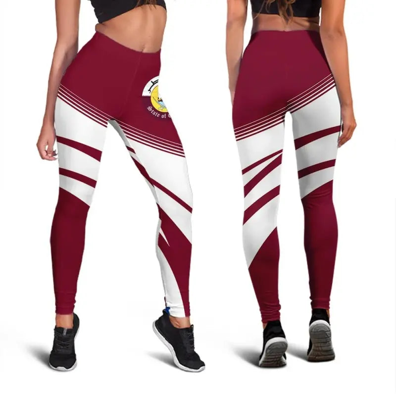 Qatar Coat Of Arms Leggings Cricket RLT12