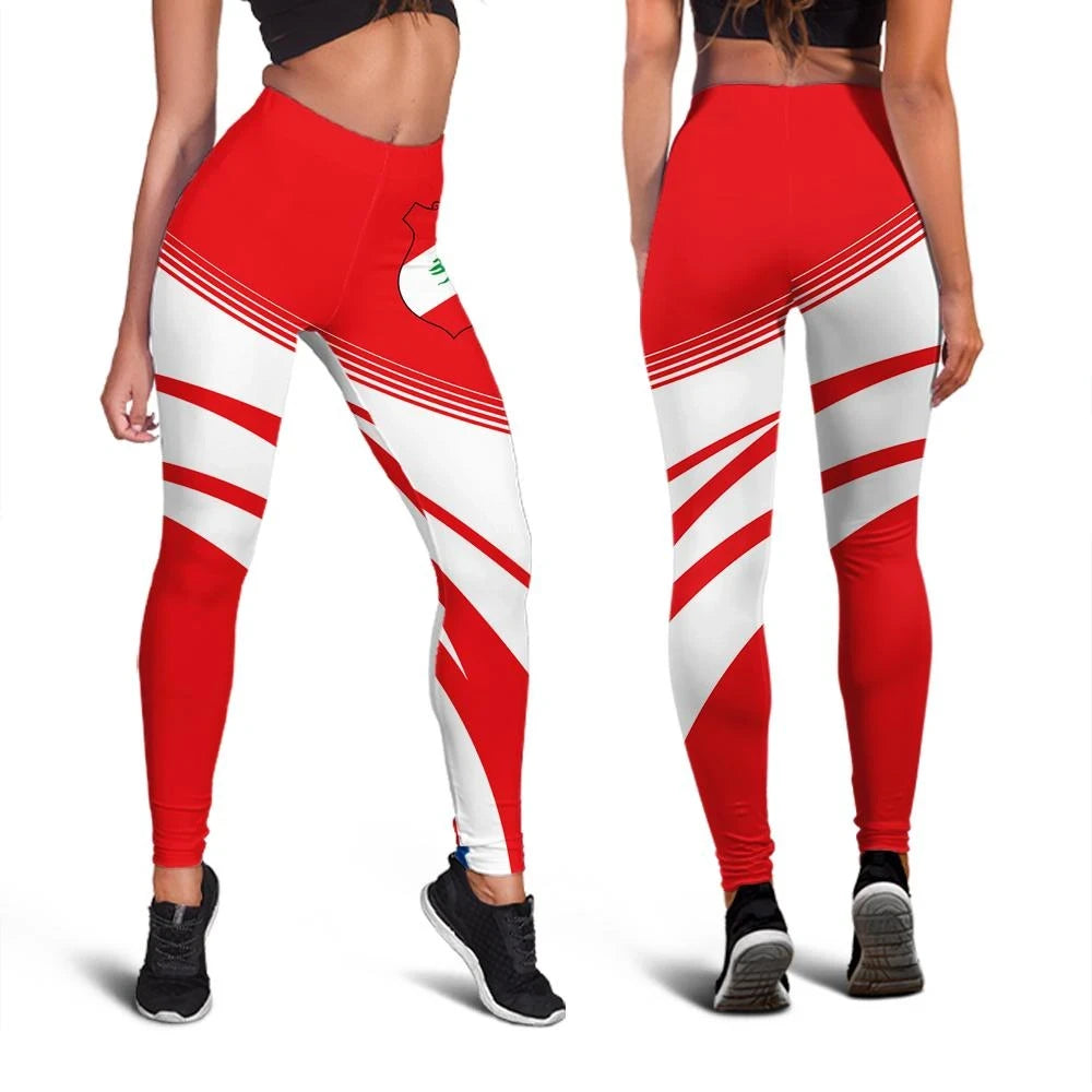 Lebanon Coat Of Arms Leggings Cricket RLT6