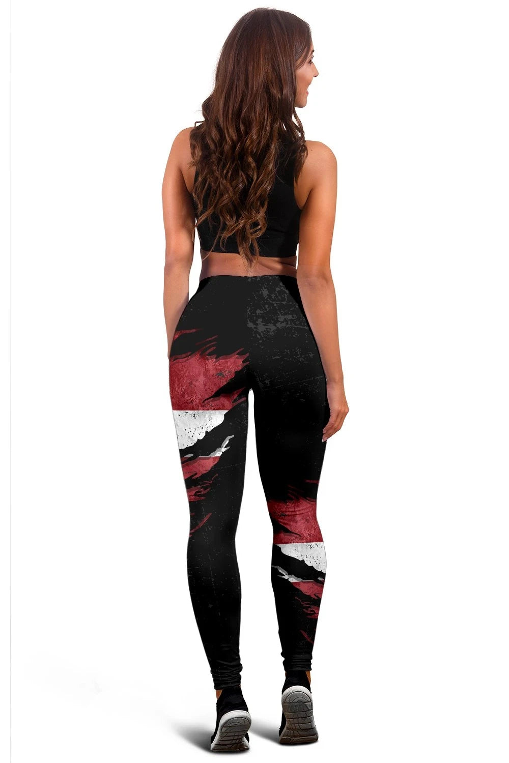 Latvia In Me Women's Leggings - Special Grunge Style RLT6