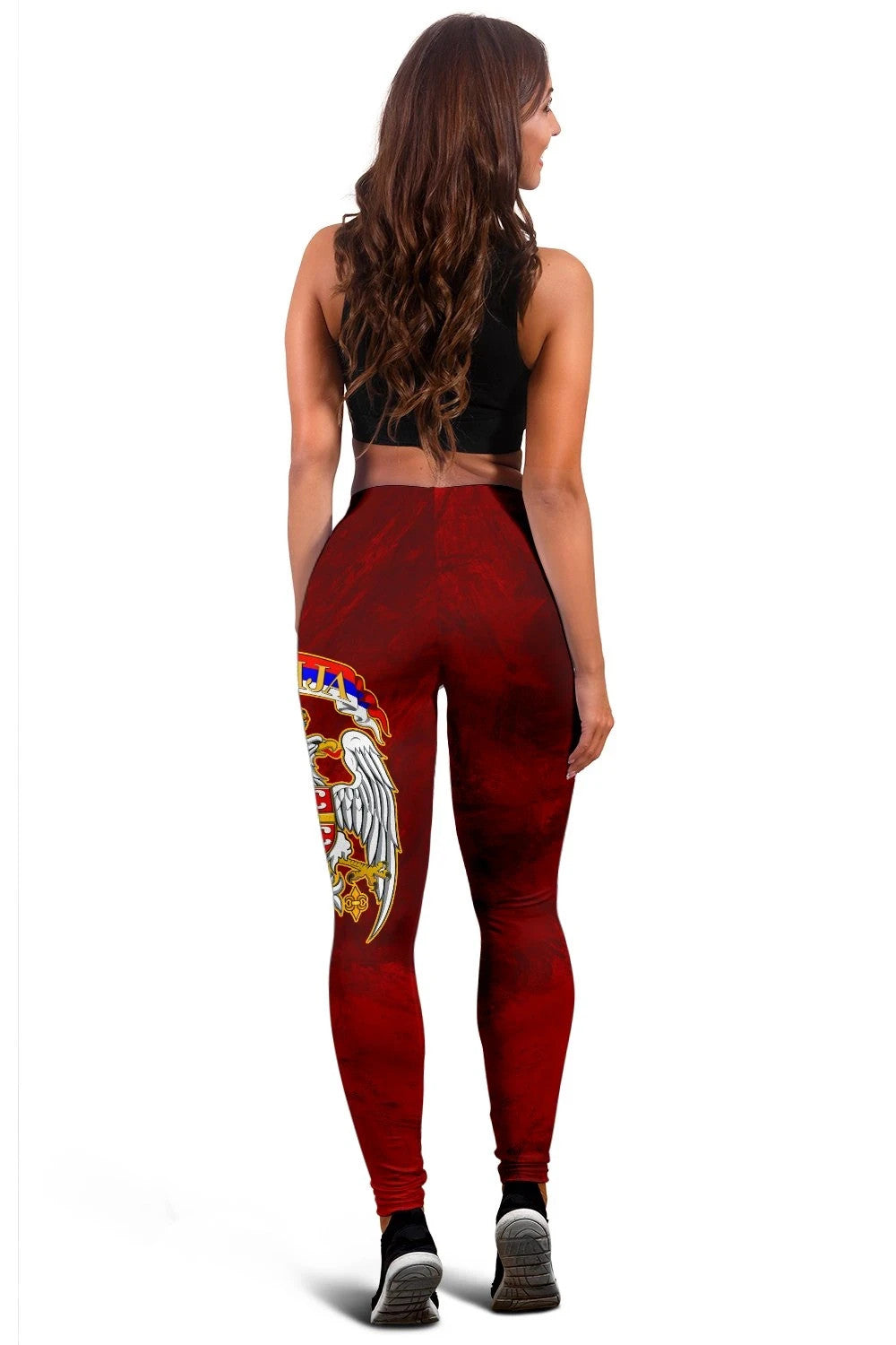 Serbia Women's Leggings Best Serbian Eagle Tattoo RLT7