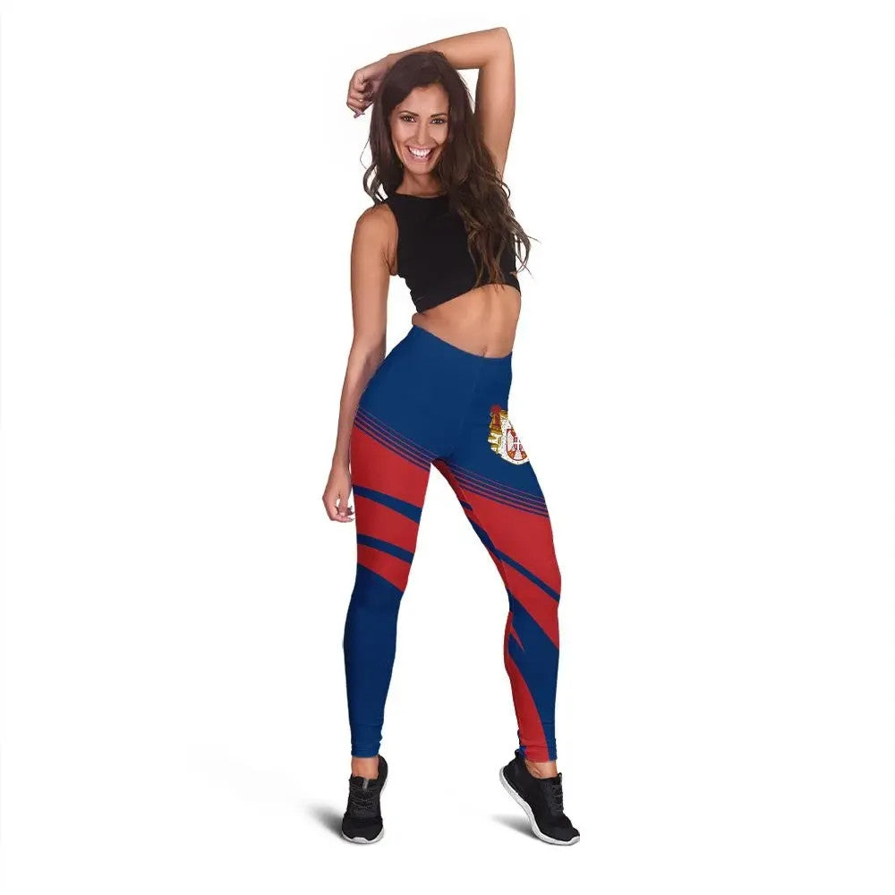 Serbia Coat Of Arms Leggings Cricket RLT7