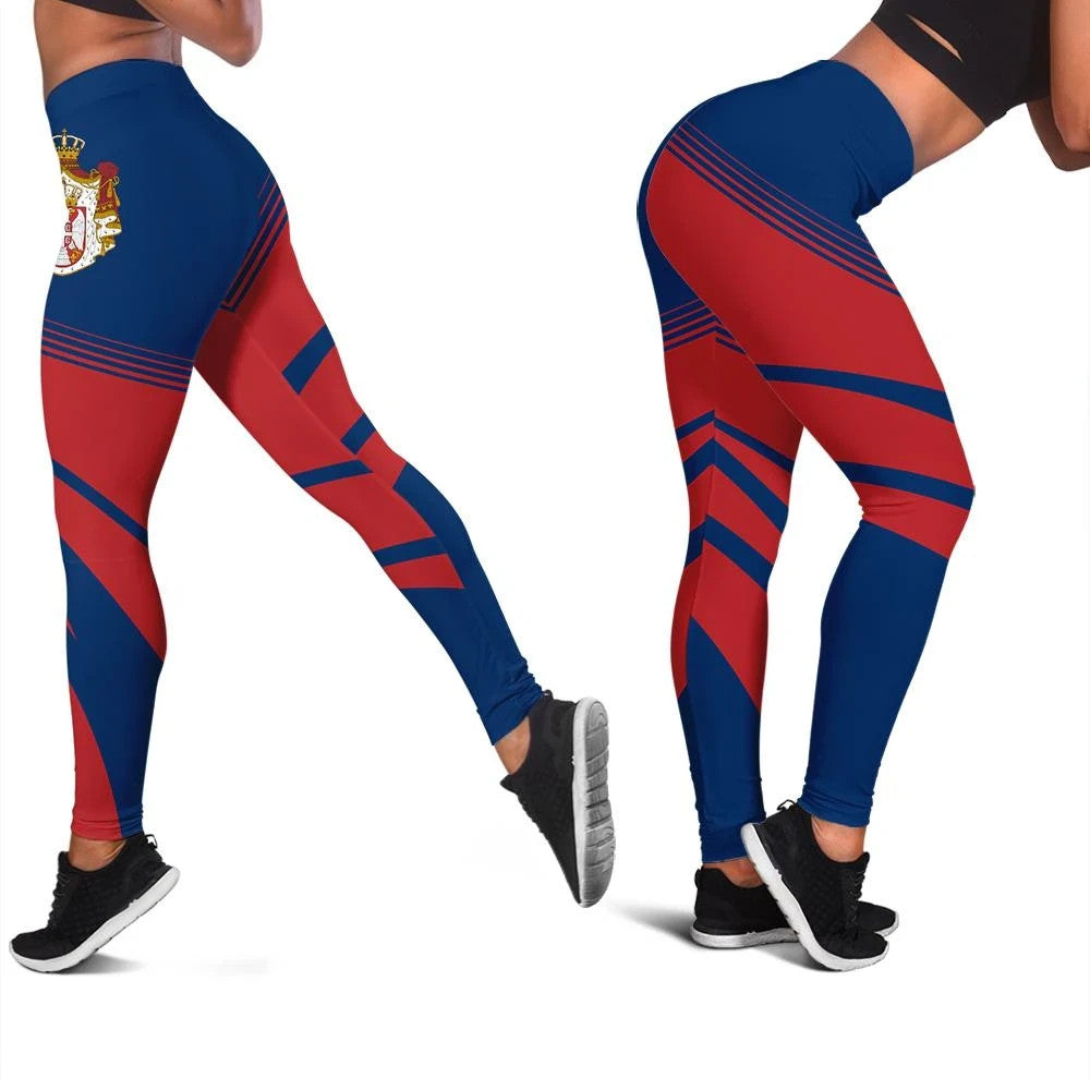 Serbia Coat Of Arms Leggings Cricket RLT7
