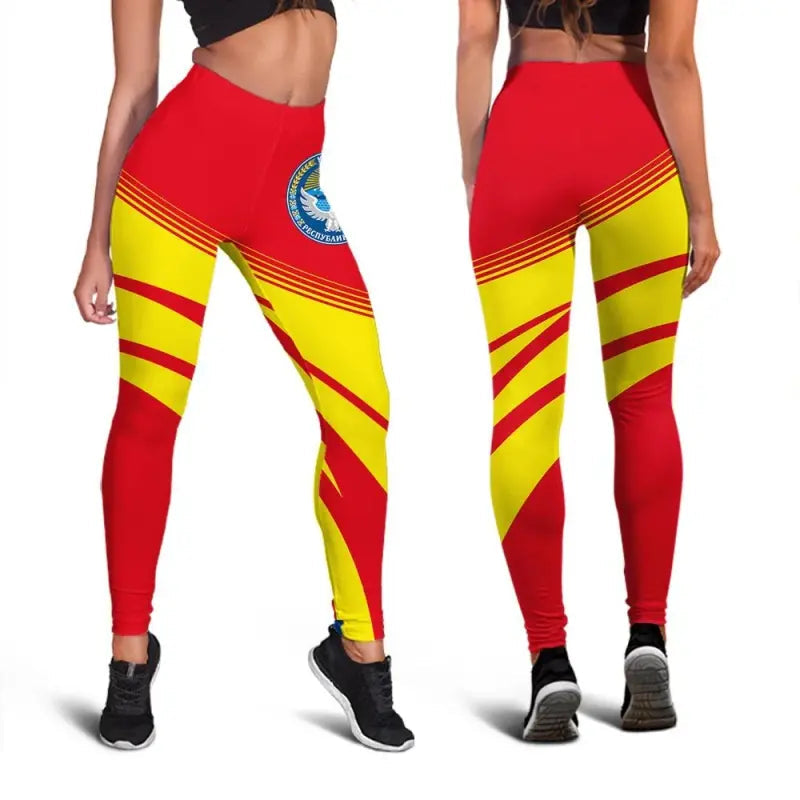 Kyrgyzstan Coat Of Arms Leggings Cricket RLT8