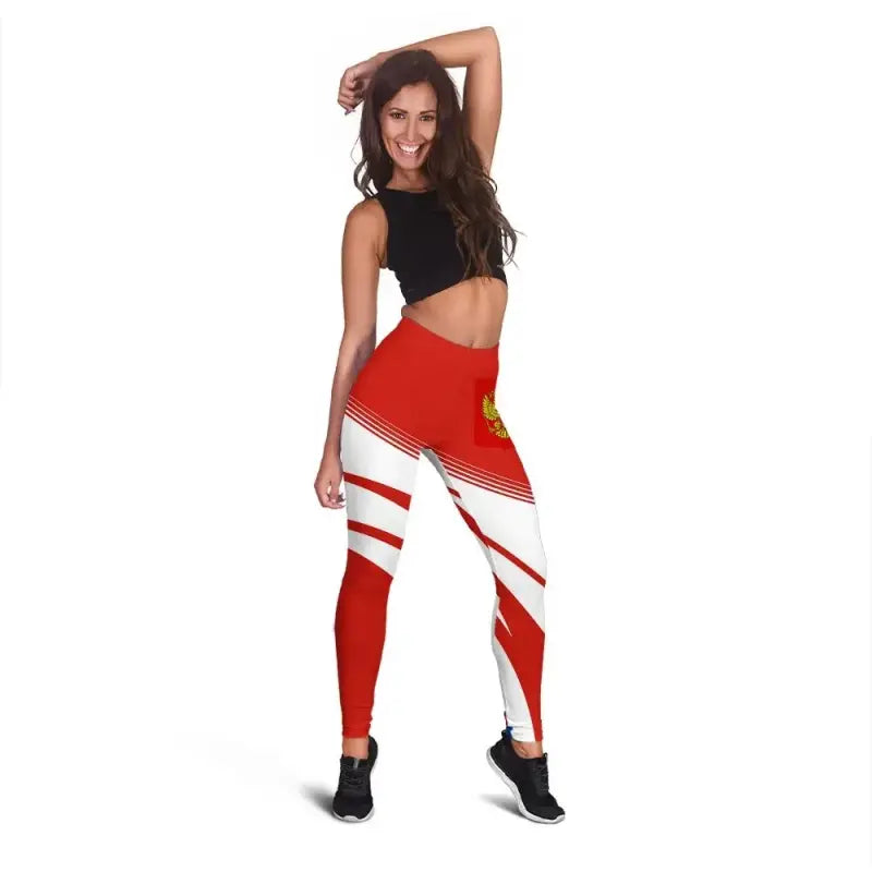 Russian Coat Of Arms Leggings Cricket RLT12