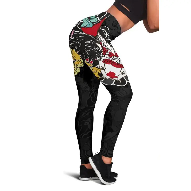 Best Koi Fish Tattoo Style Leggings RLT8