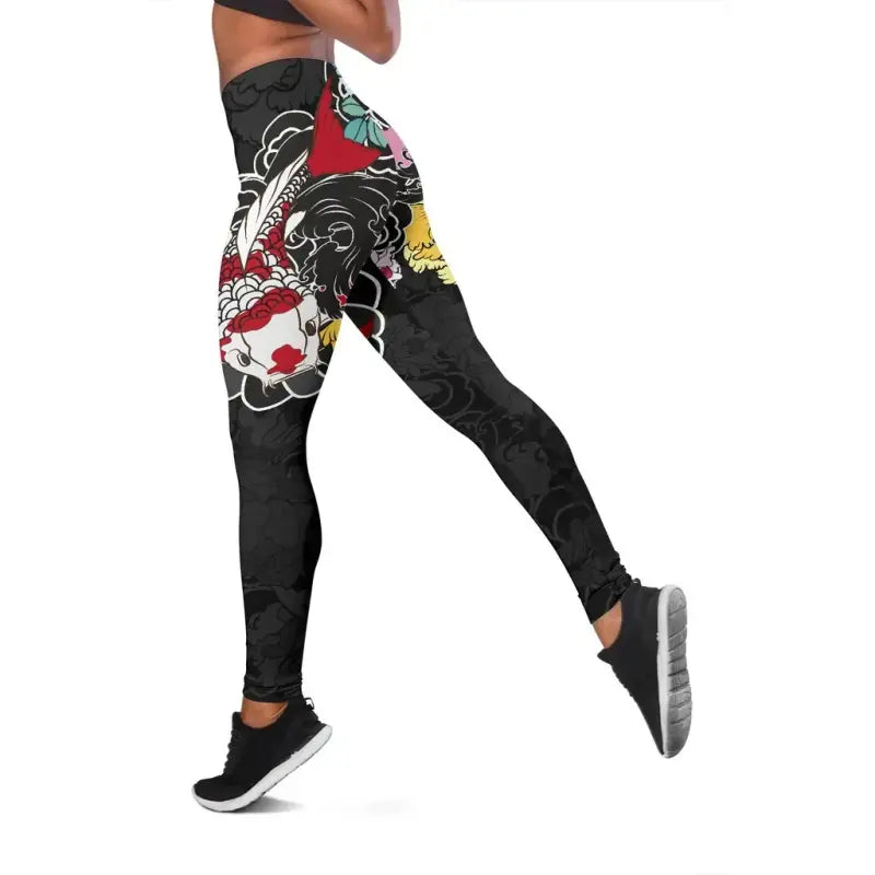 Best Koi Fish Tattoo Style Leggings RLT8
