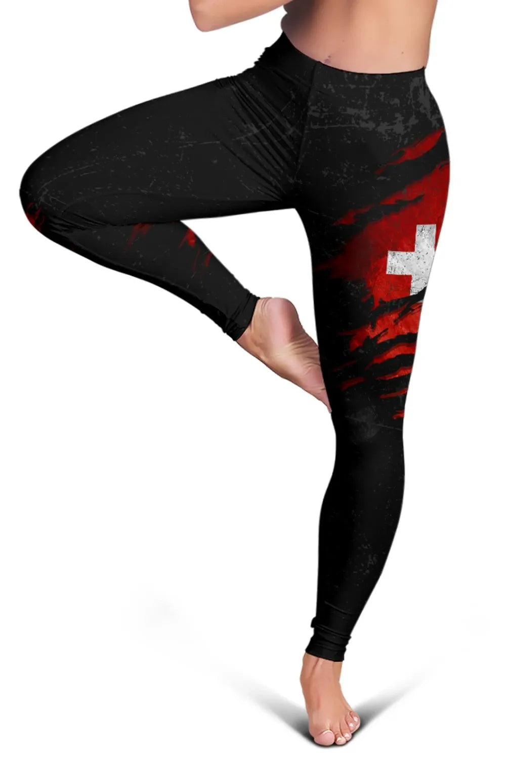 Switzerland In Me Women's Leggings Special Grunge Style RLT13