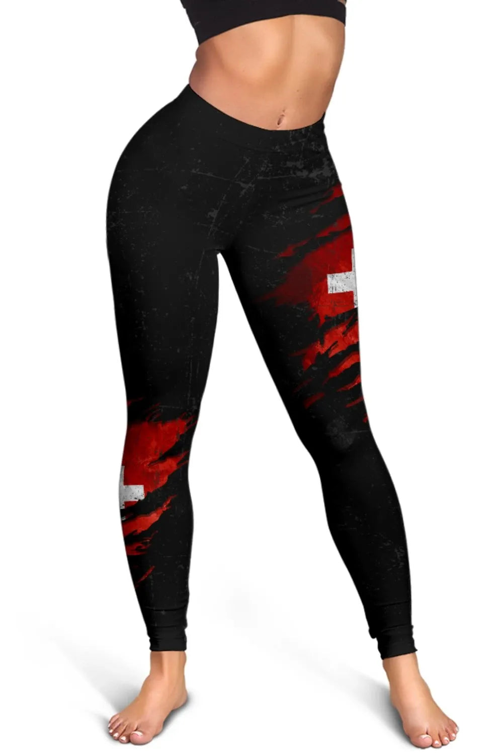 Switzerland In Me Women's Leggings Special Grunge Style RLT13
