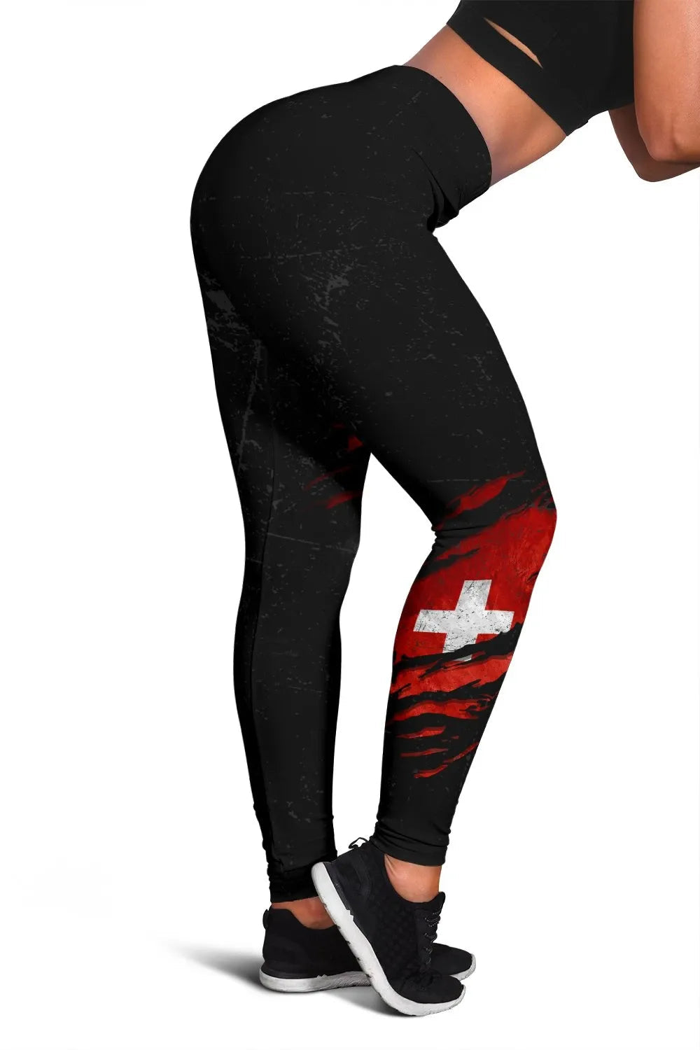 Switzerland In Me Women's Leggings Special Grunge Style RLT13