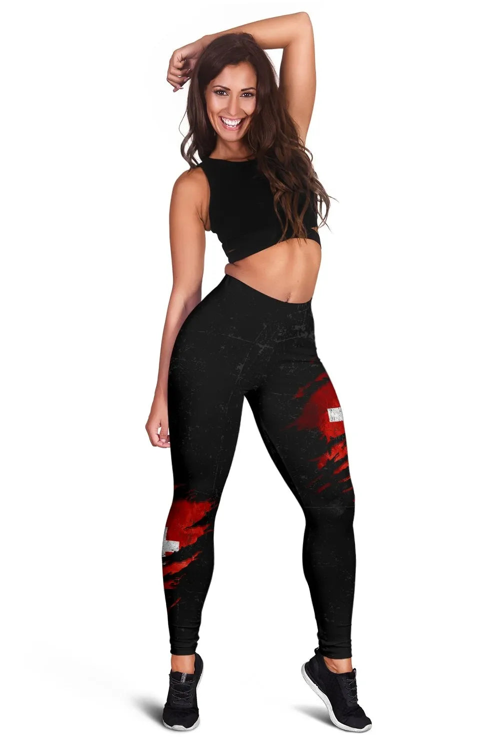 Switzerland In Me Women's Leggings Special Grunge Style RLT13