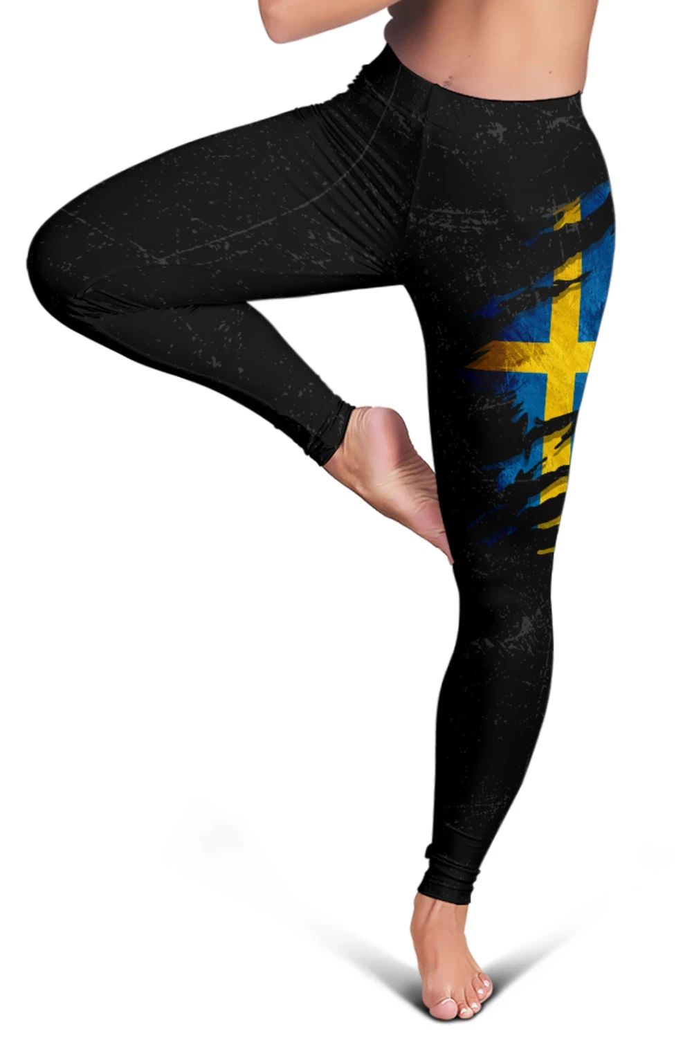 Sweden In Me Leggings Special Grunge Style RLT7