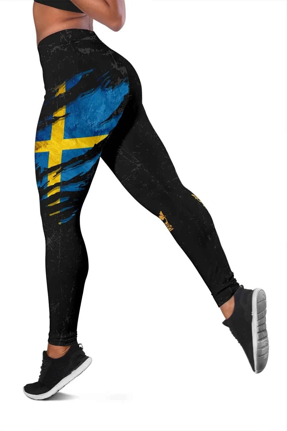 Sweden In Me Leggings Special Grunge Style RLT7