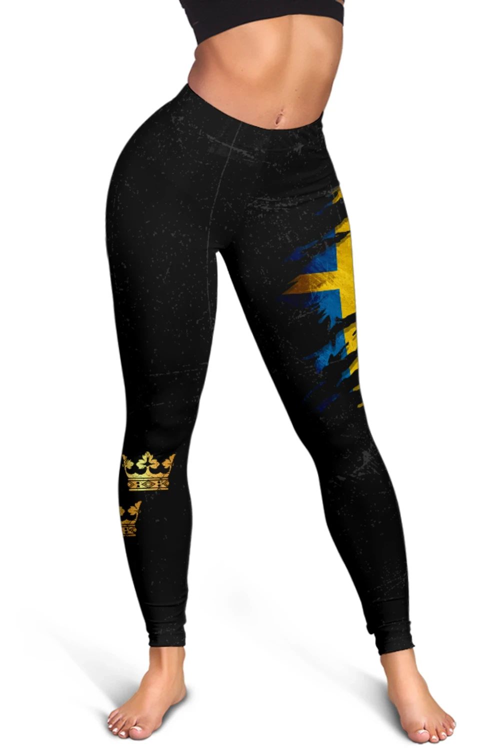 Sweden In Me Leggings Special Grunge Style RLT7