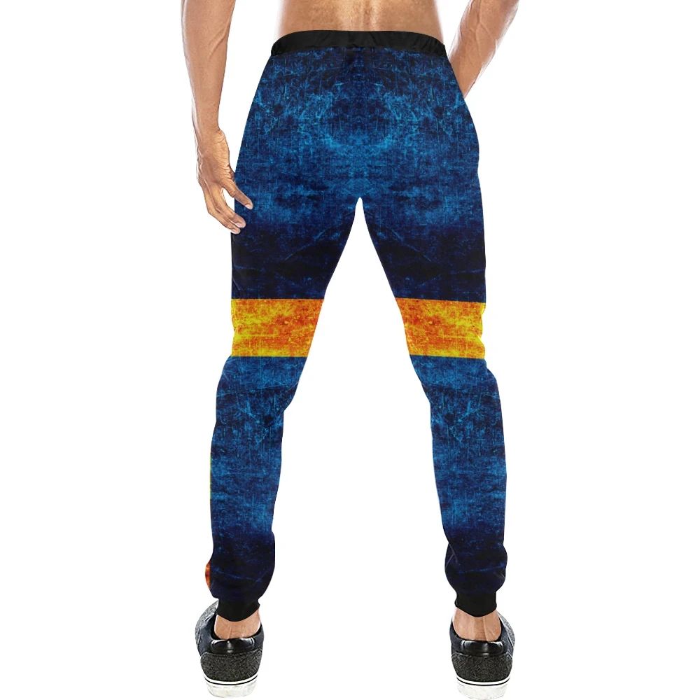 Sweden Grunge Flag All Over Print Sweatpant RLT7
