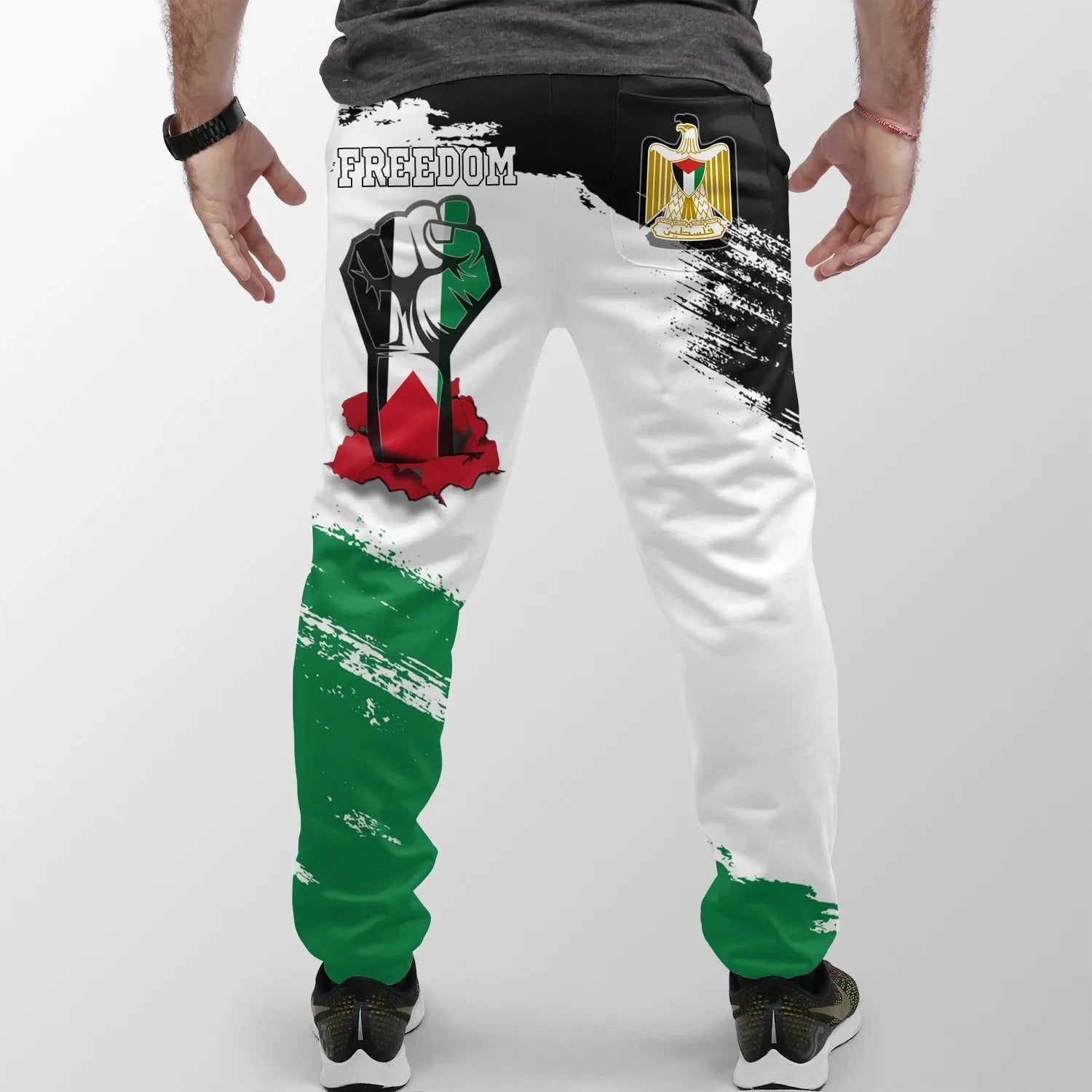 Palestine Freedom Jogger Women's/Men's Flag and Map RLT13