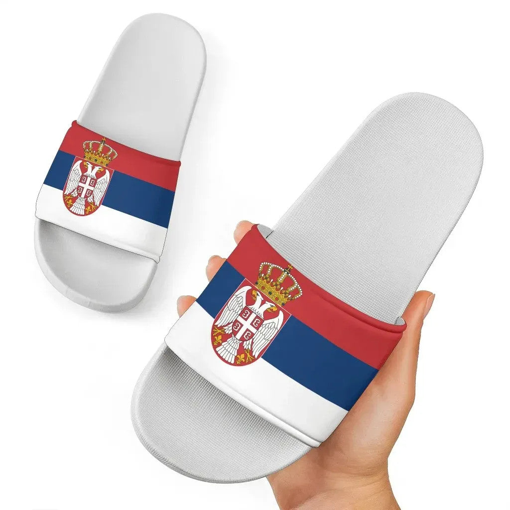 Serbia Slide Sandals Original Flag RLT7