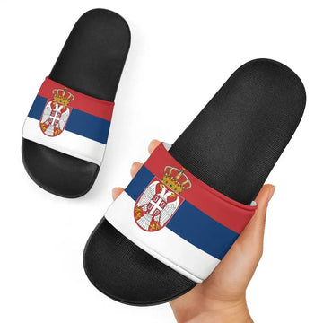 Serbia Slide Sandals Original Flag RLT7