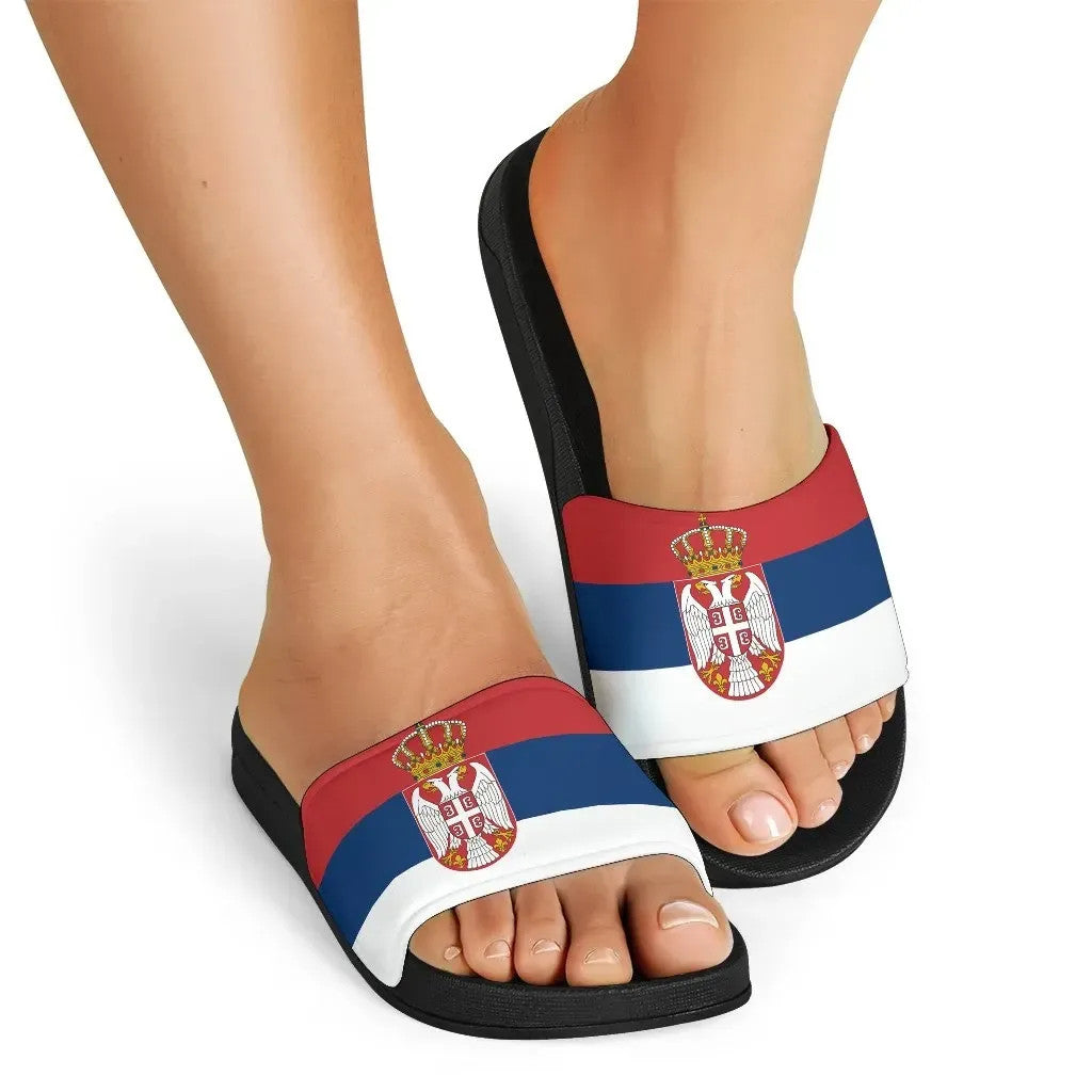 Serbia Slide Sandals Original Flag RLT7