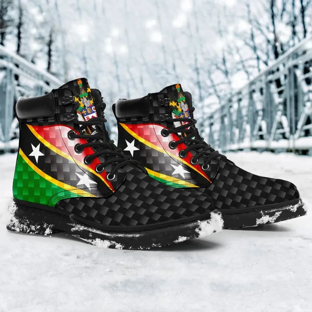 Saint Kitts and Nevis All hightopShoes Saint Kitts and Nevis Flag RLT6