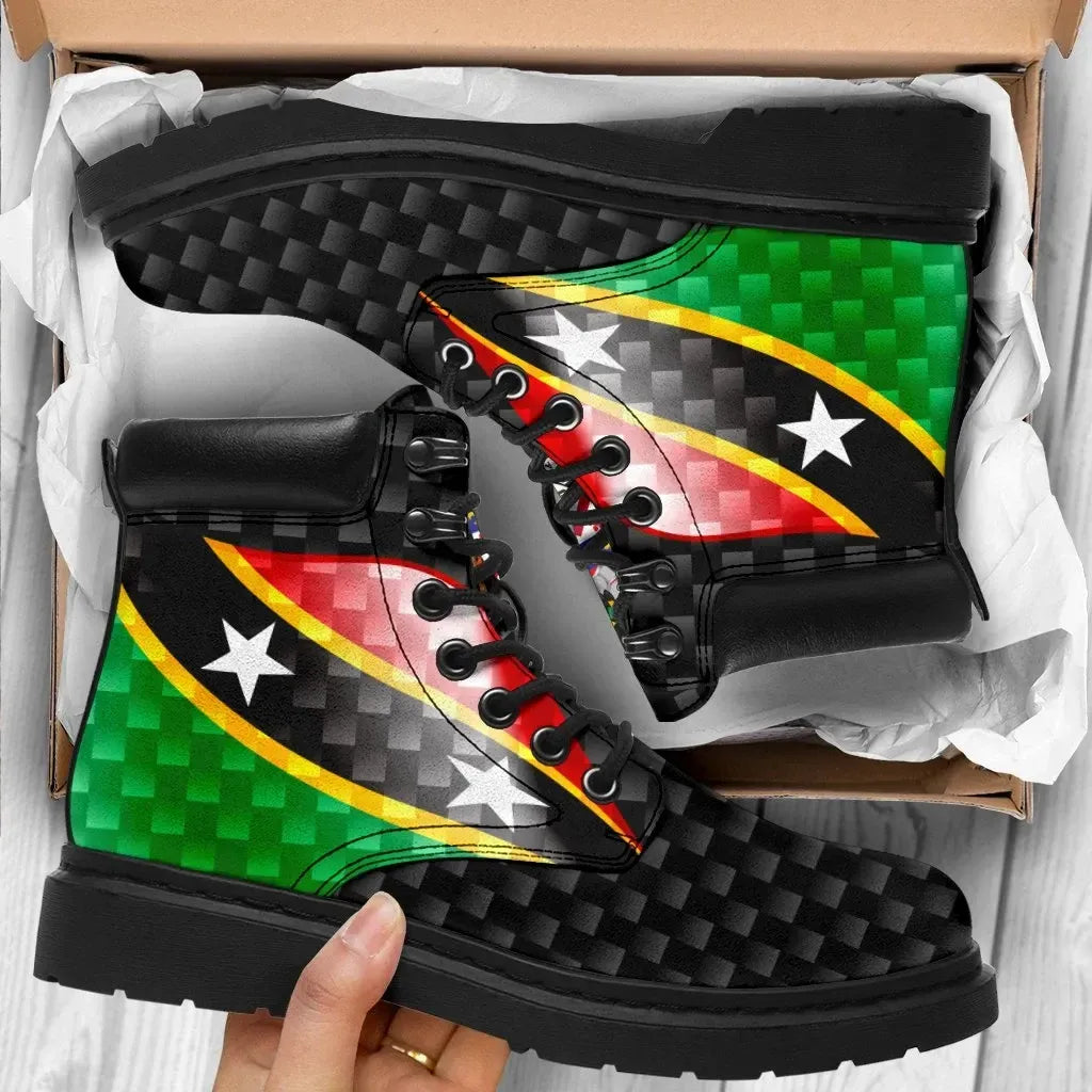 Saint Kitts and Nevis All hightopShoes Saint Kitts and Nevis Flag RLT6