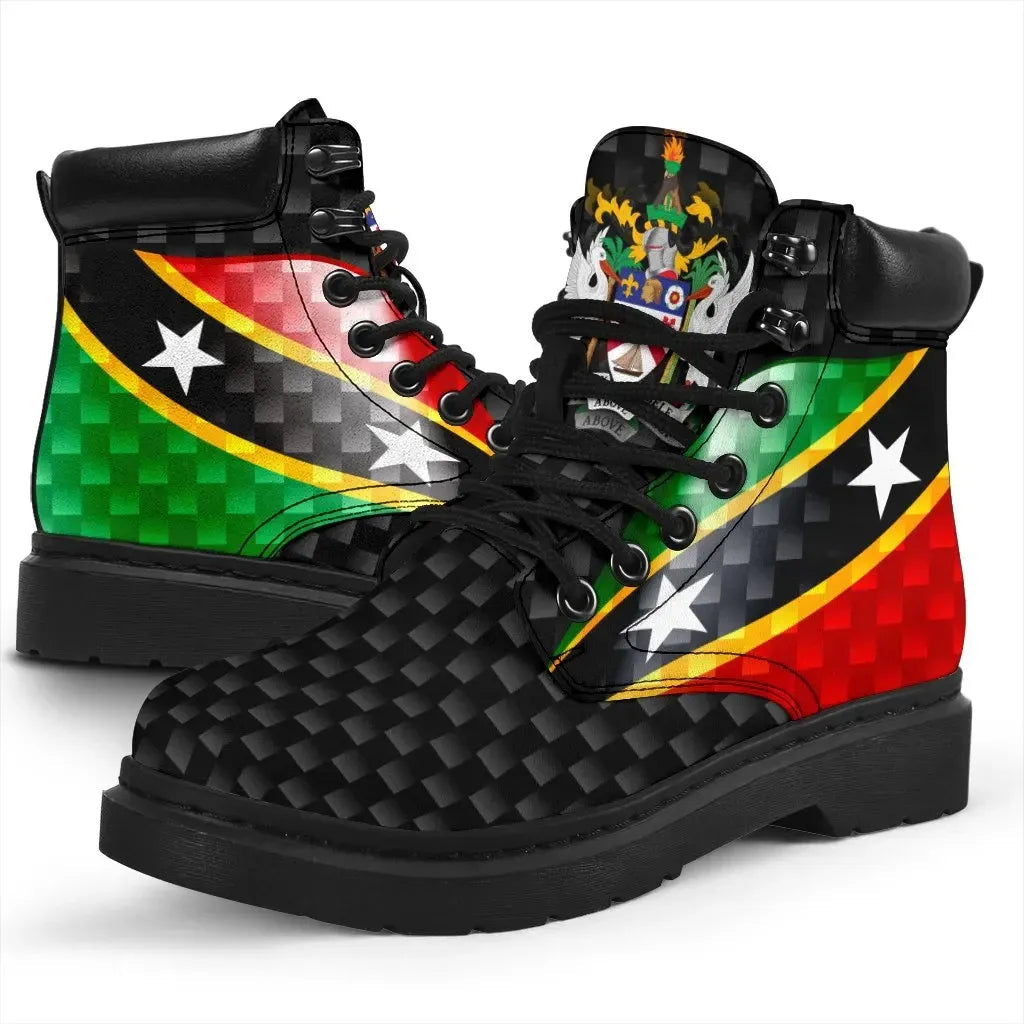 Saint Kitts and Nevis All hightopShoes Saint Kitts and Nevis Flag RLT6