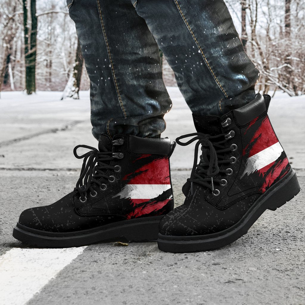 Latvia In Me All Season Boots - Special Grunge Style RLT6