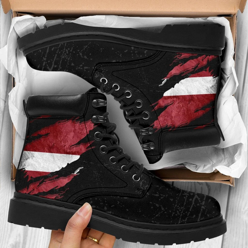 Latvia In Me All Season Boots - Special Grunge Style RLT6