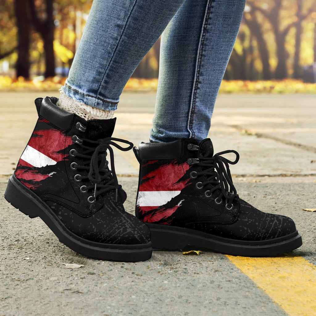 Latvia In Me All Season Boots - Special Grunge Style RLT6