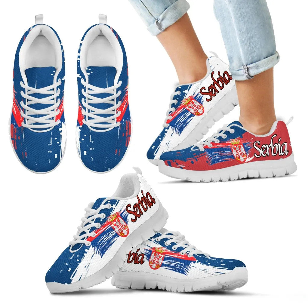 Serbia Sneakers Serbia Flag Men's/Women's/Kid's RLT7