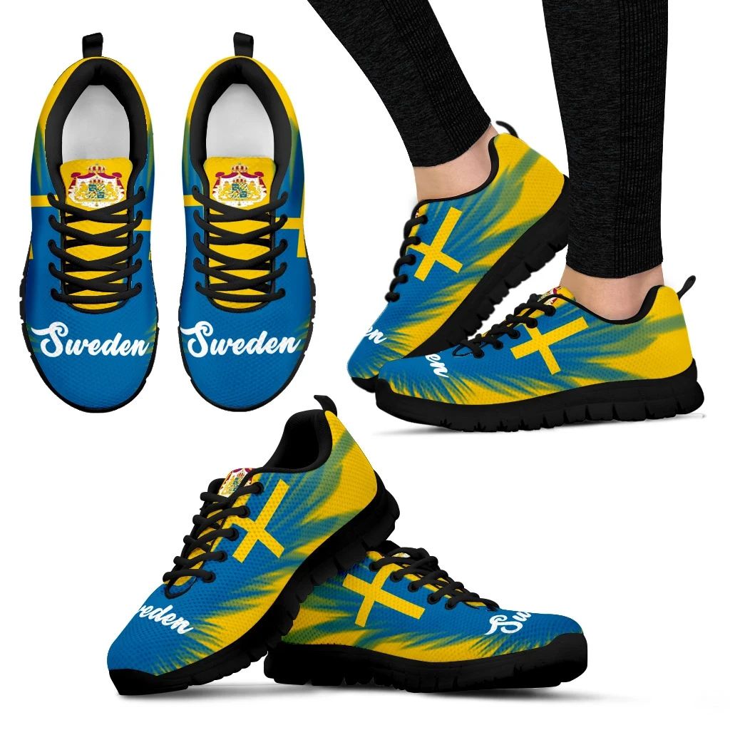 Sweden Flying Flag Wings Sneakers RLT7