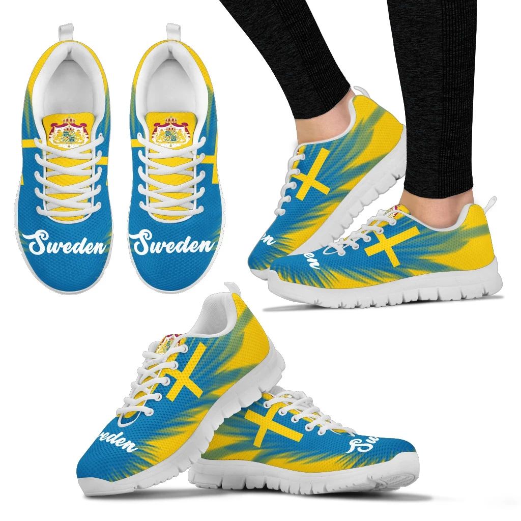 Sweden Flying Flag Wings Sneakers RLT7