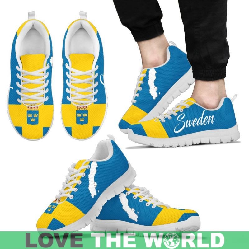 Sweden Map Flag Sneakers RLT7
