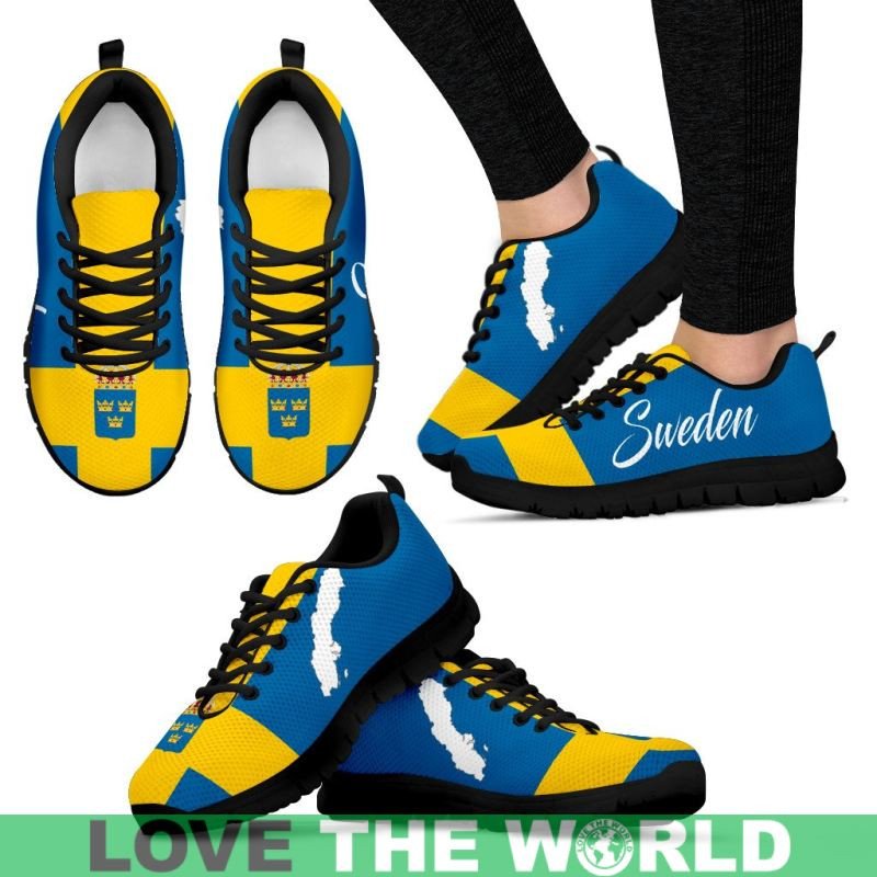 Sweden Map Flag Sneakers RLT7