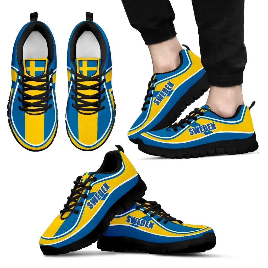 Sweden Flag Color Sneakers RLT7