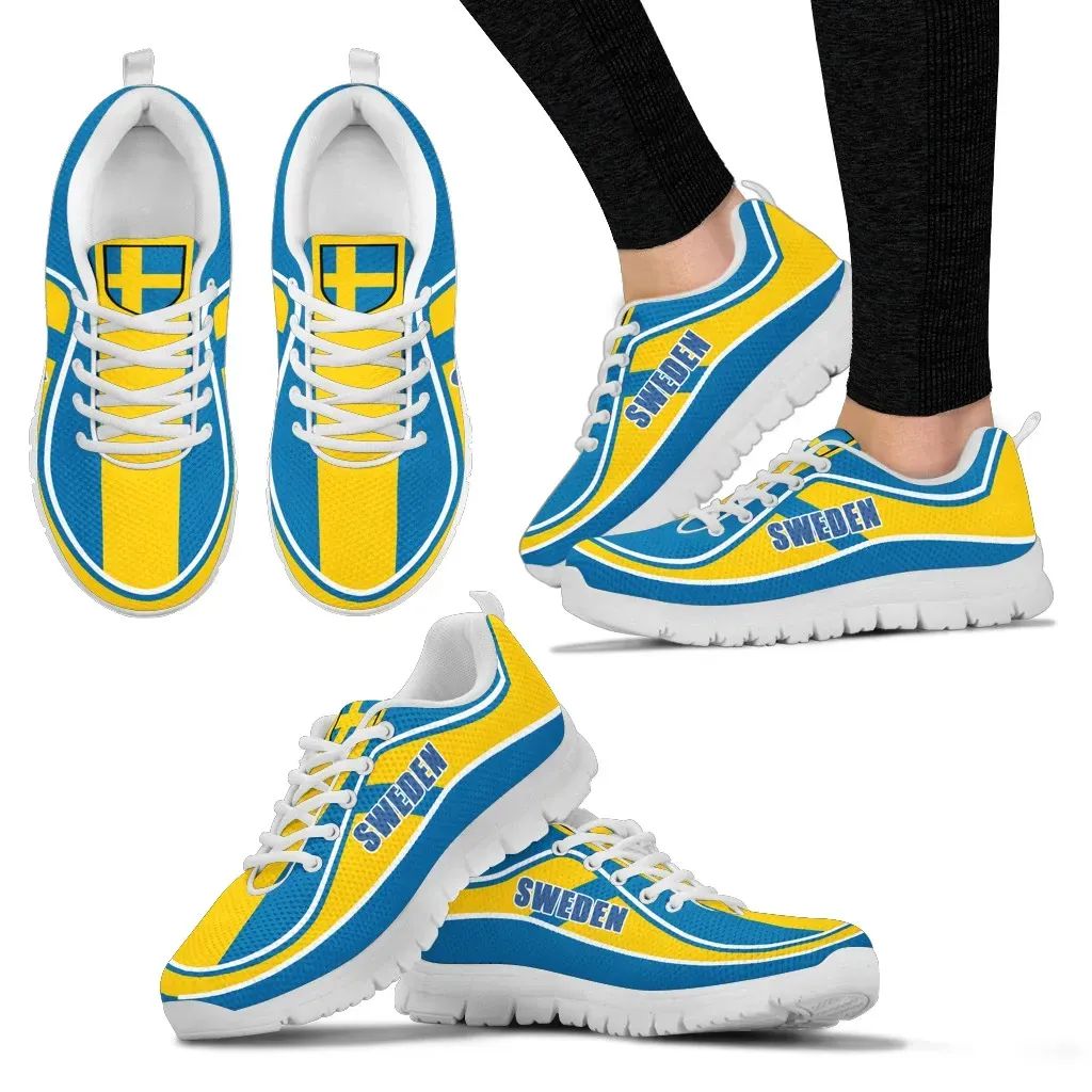 Sweden Flag Color Sneakers RLT7
