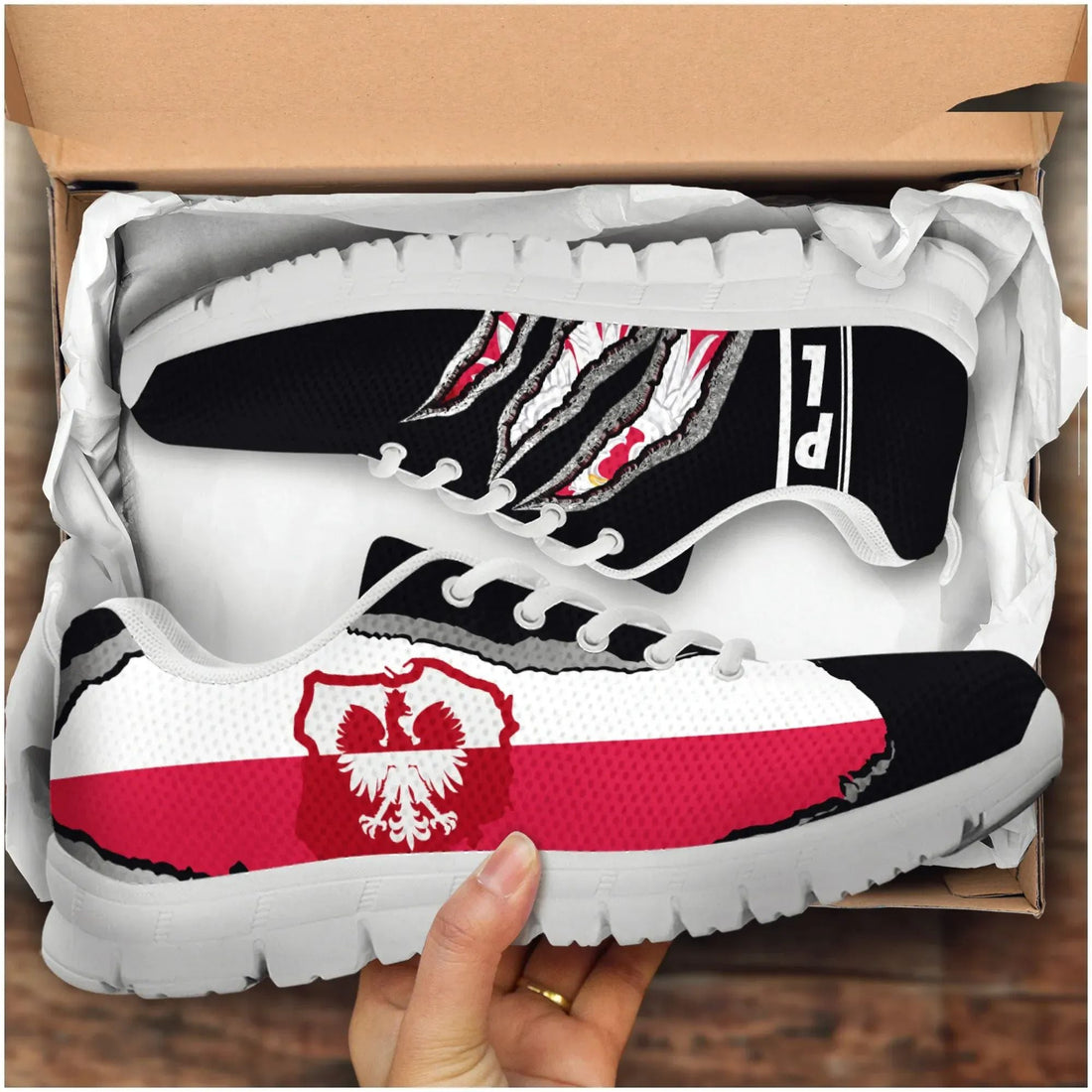 (Polska) Poland Sneakers Adamantium With Flag RLT7