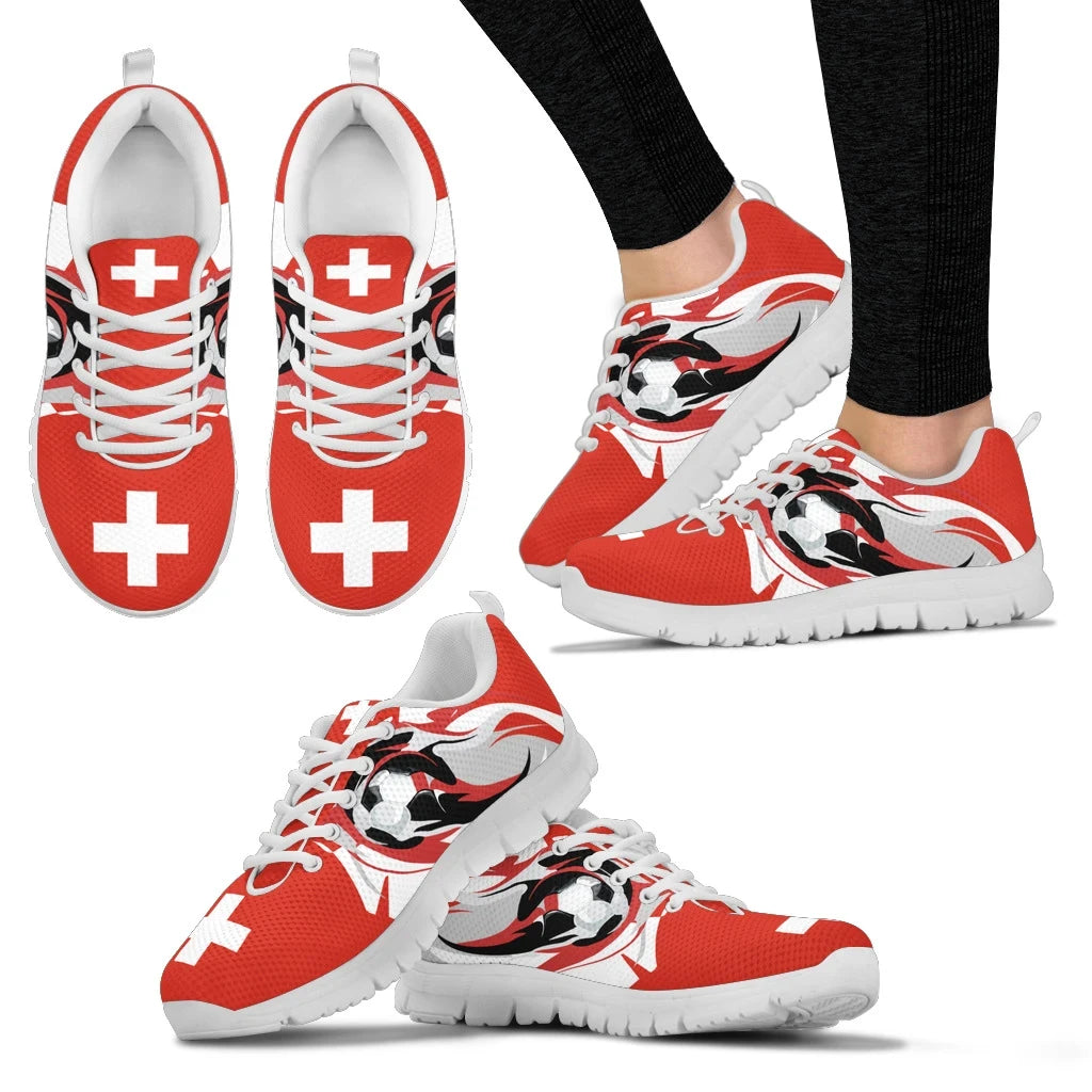 Switzeland Football Spirit Men's/Women's Sneakers A4 RLT13