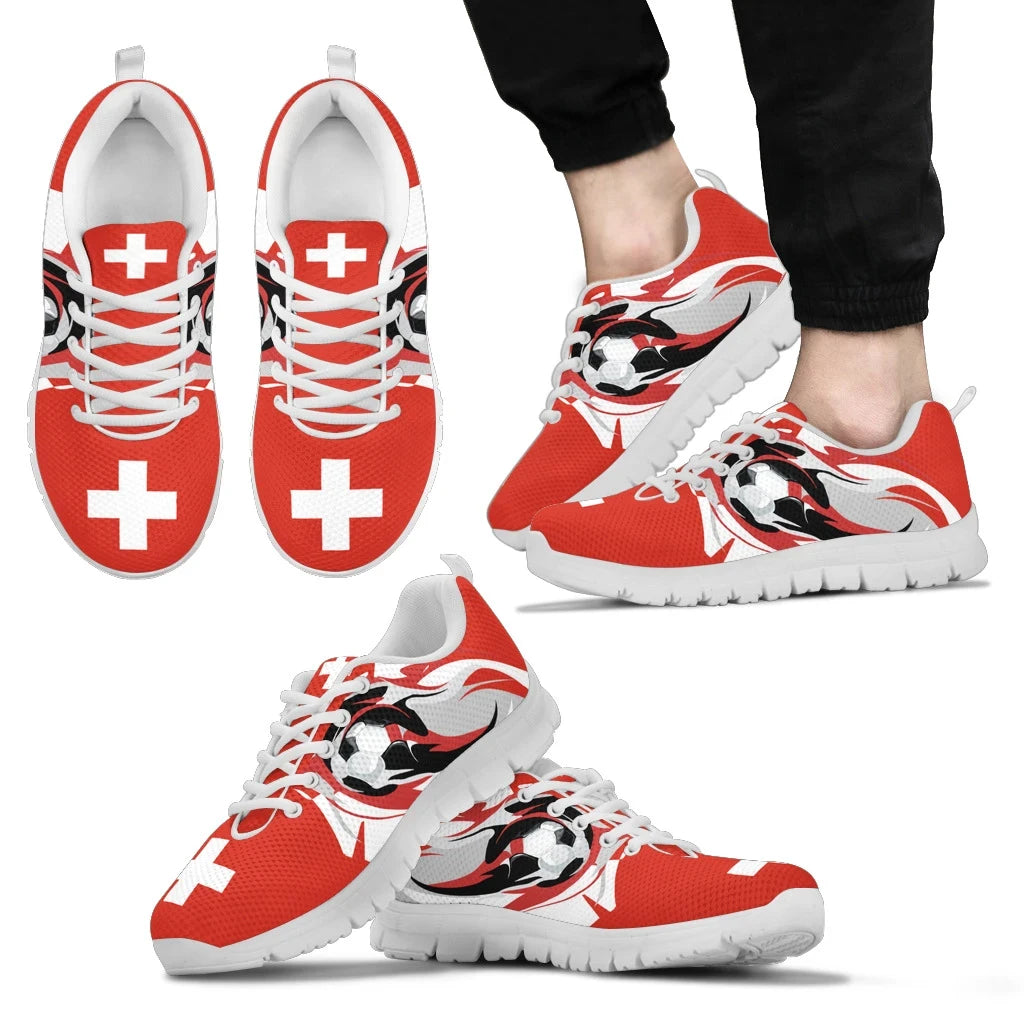Switzeland Football Spirit Men's/Women's Sneakers A4 RLT13