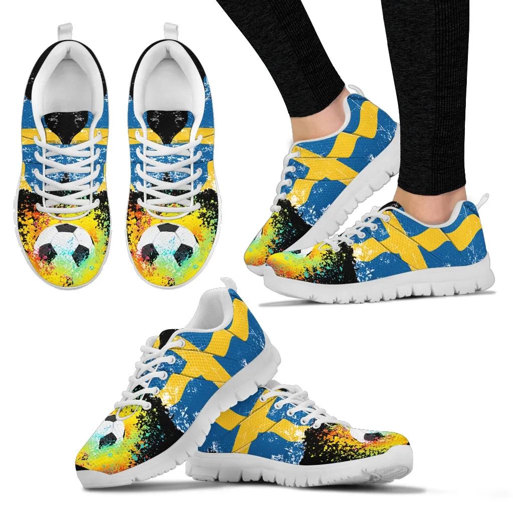 Sweden Flag Football Sneakers RLT7