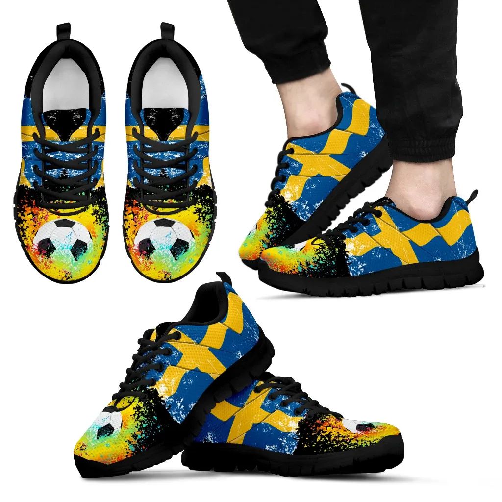 Sweden Flag Football Sneakers RLT7