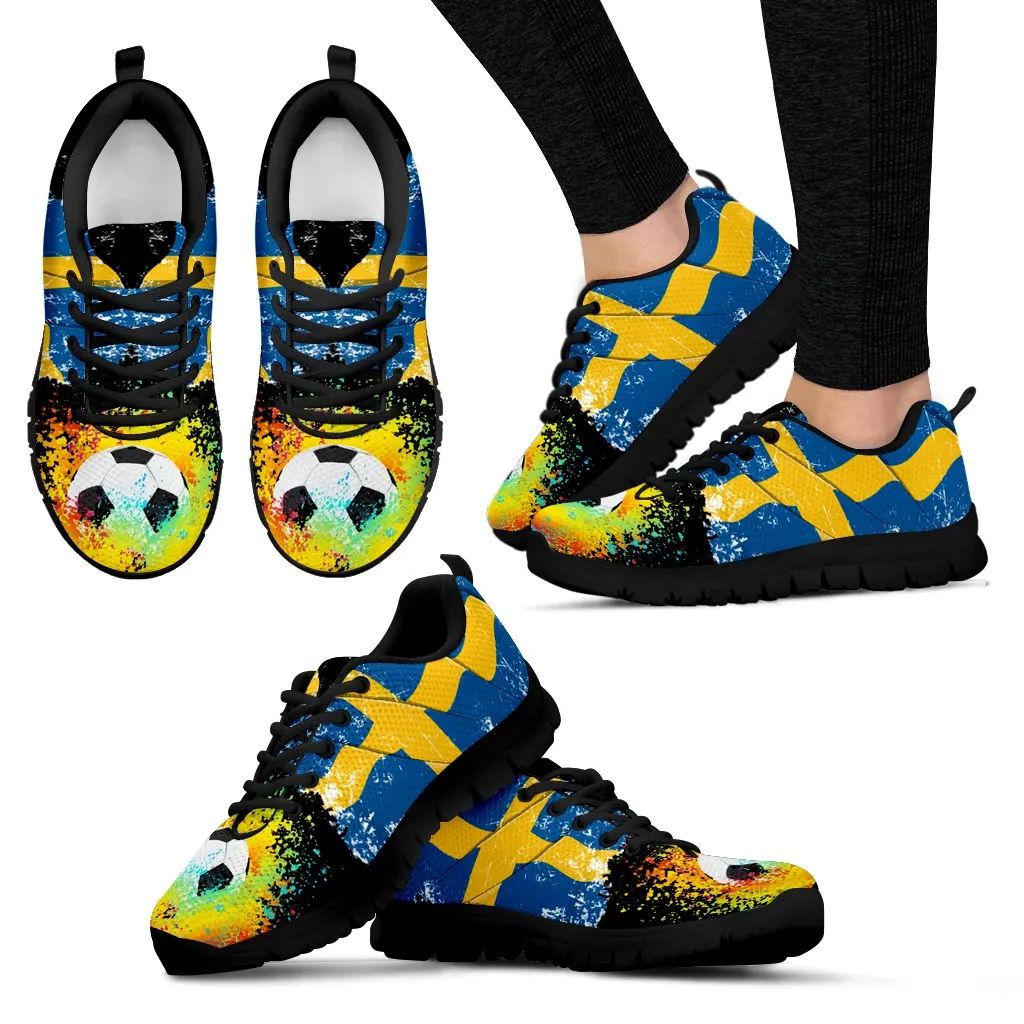 Sweden Flag Football Sneakers RLT7