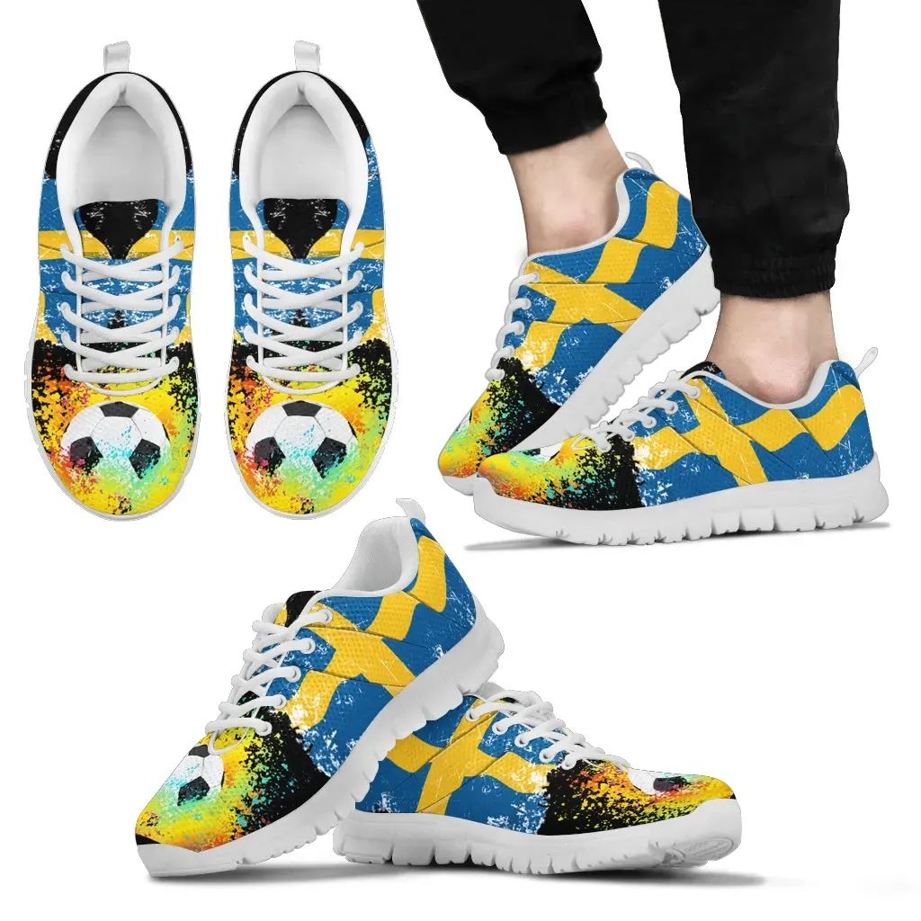 Sweden Flag Football Sneakers RLT7